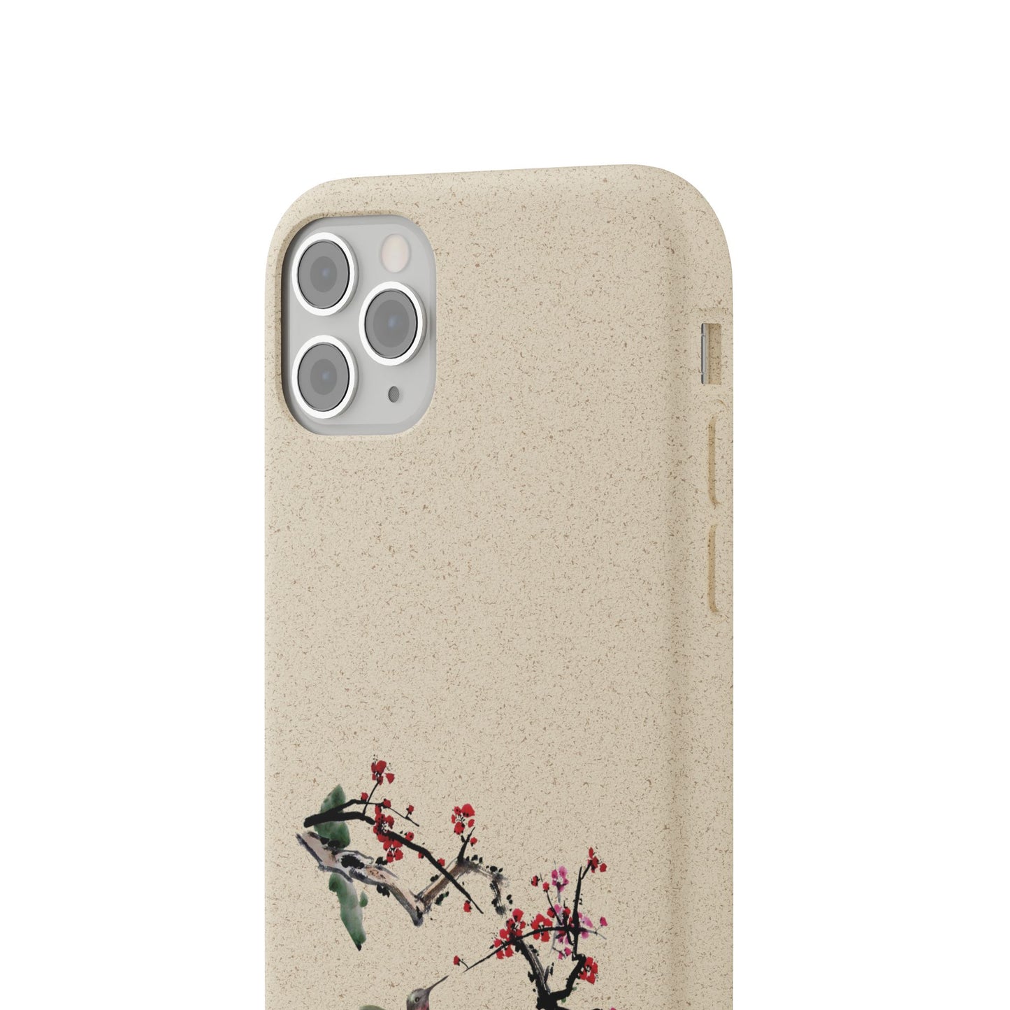 Plum Blossoms Biodegradable Bamboo Phone Case