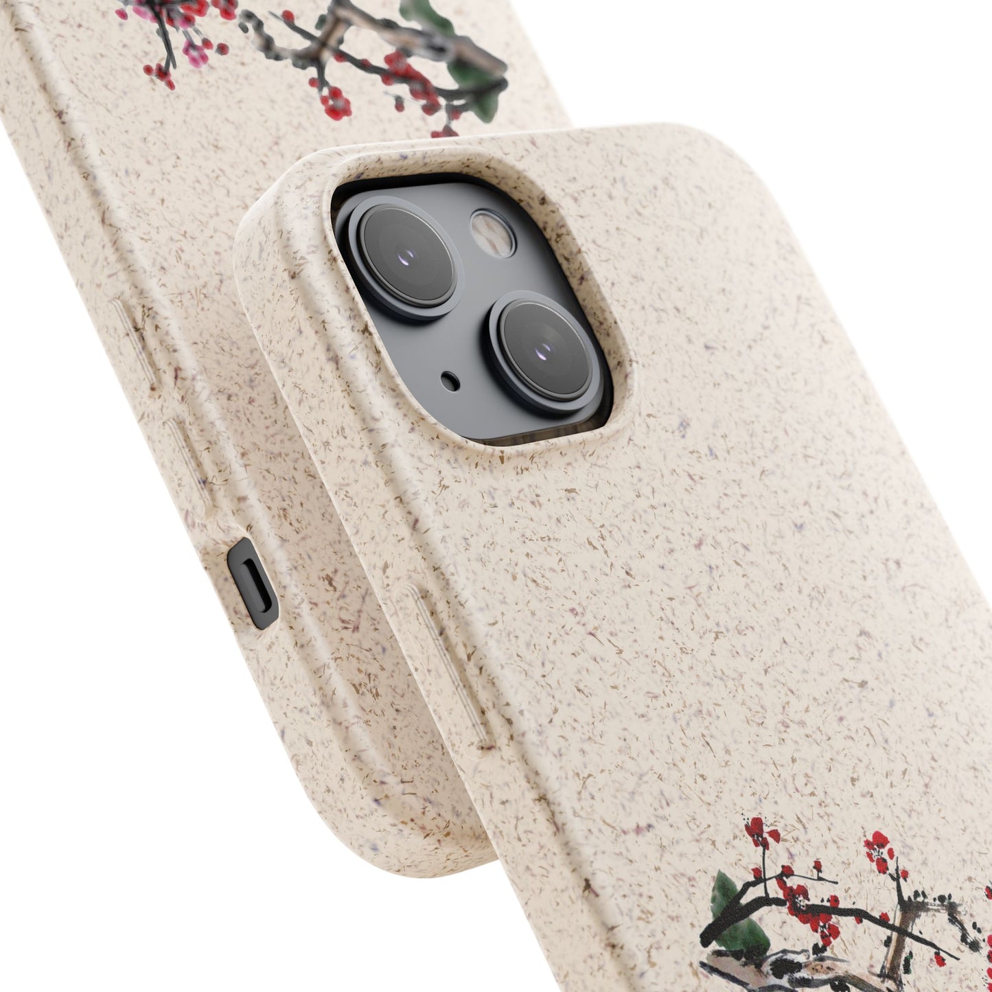 Plum Blossoms Biodegradable Bamboo Phone Case