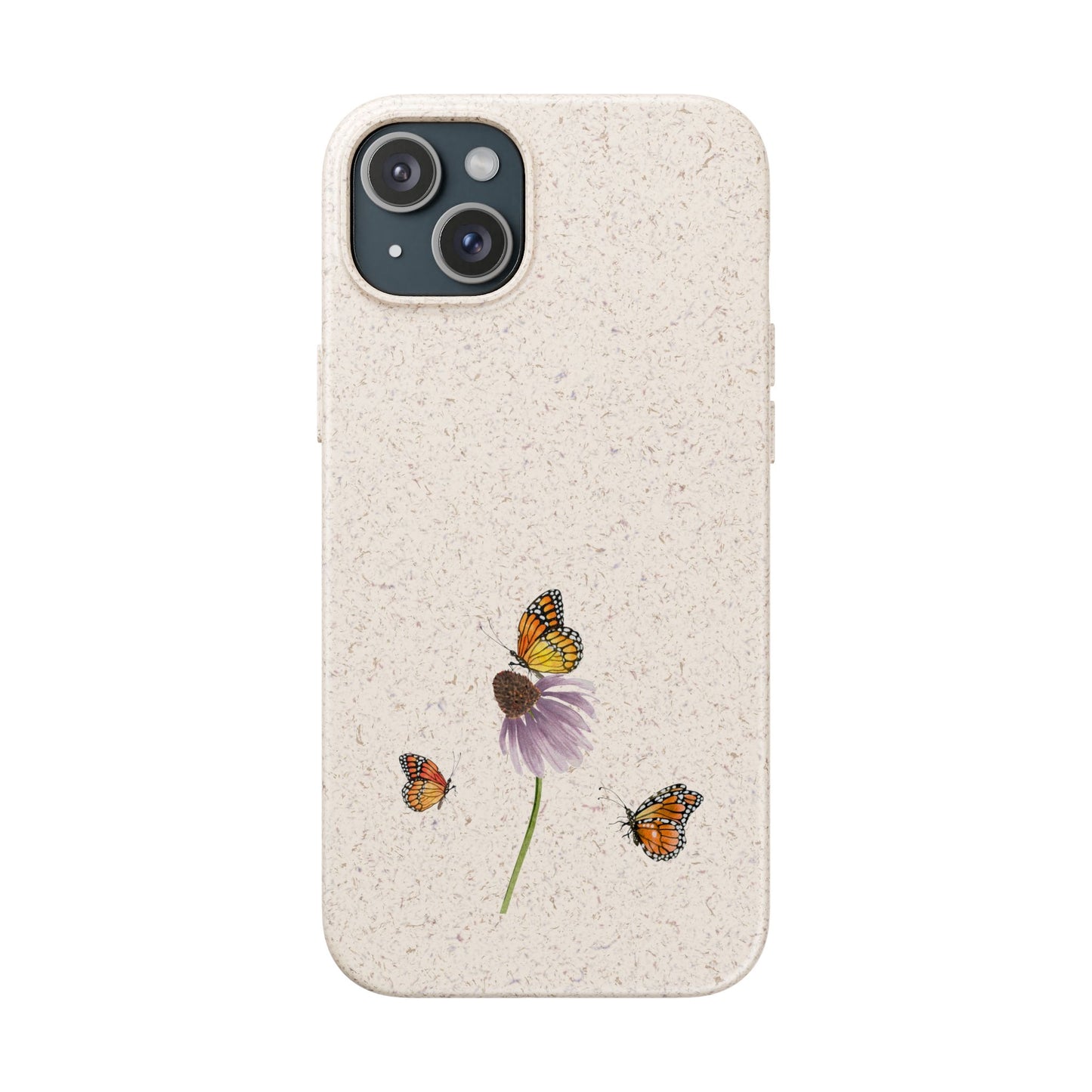 Echinacea Biodegradable Bamboo Phone Case