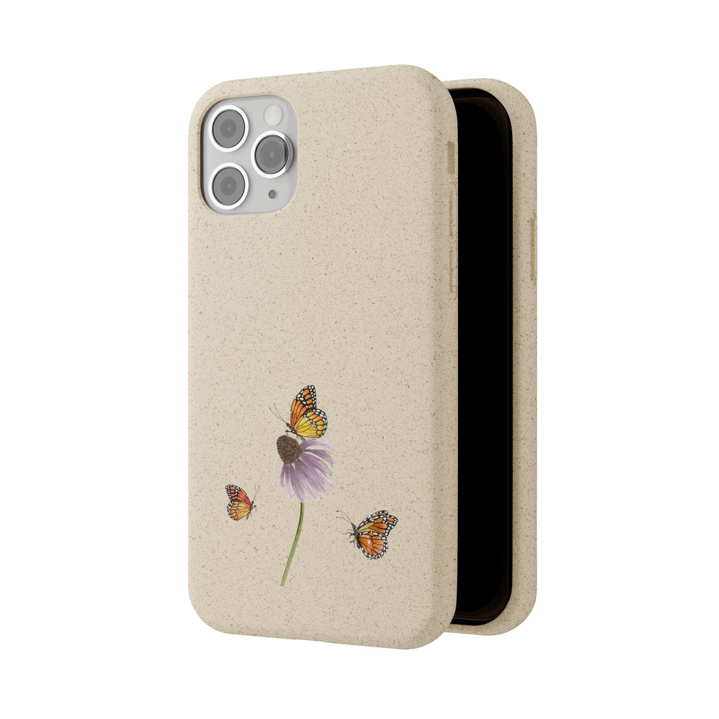 Echinacea Biodegradable Bamboo Phone Case