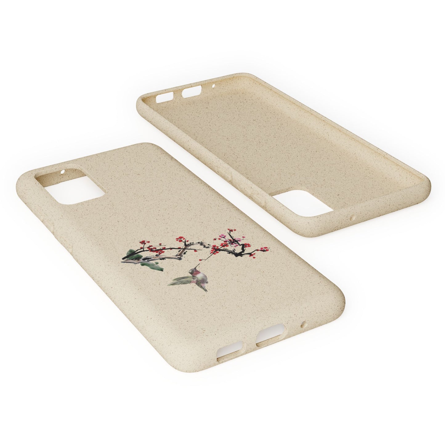 Plum Blossoms Biodegradable Bamboo Phone Case