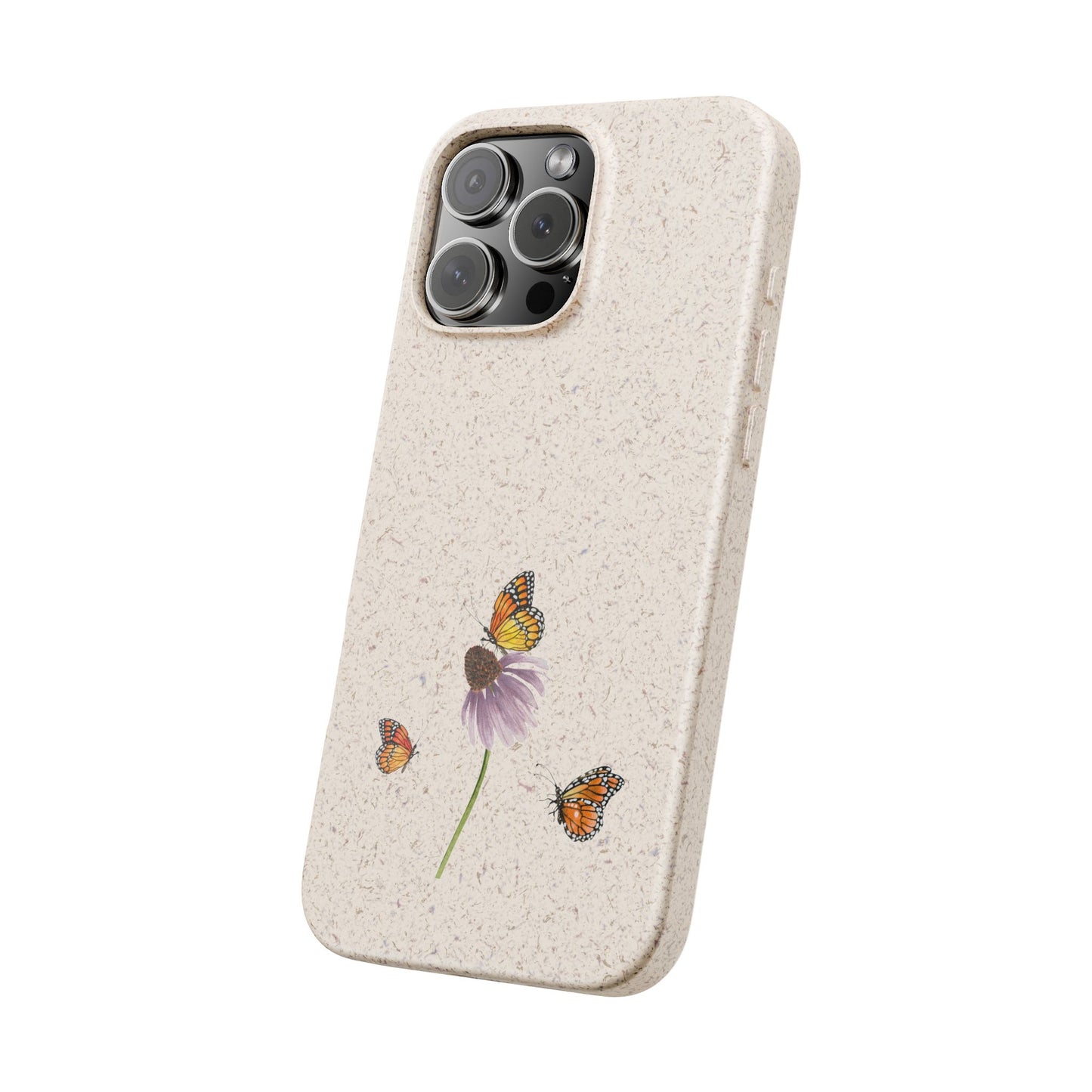 Echinacea Biodegradable Bamboo Phone Case
