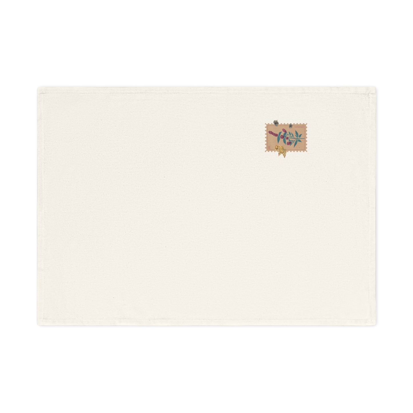 Peppermint Stamp Organic Cotton Tea Towel