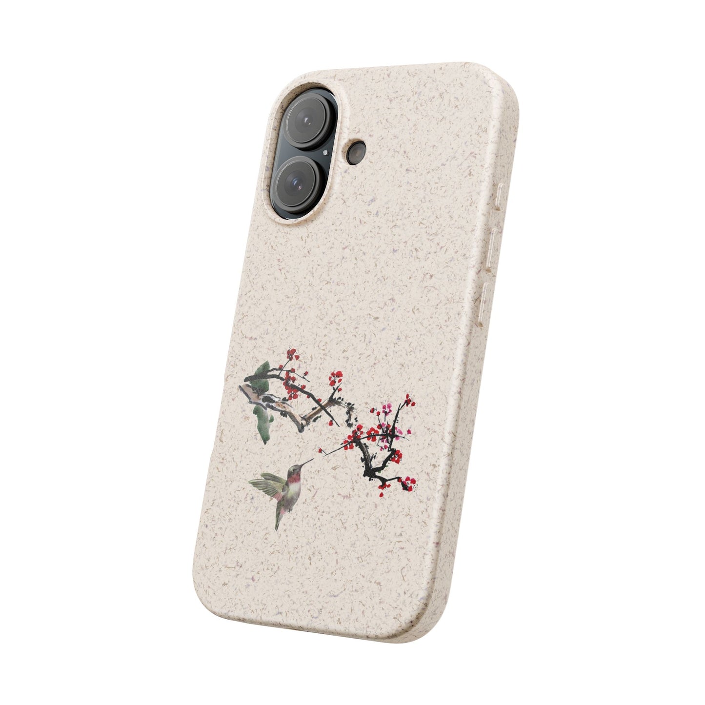 Plum Blossoms Biodegradable Bamboo Phone Case
