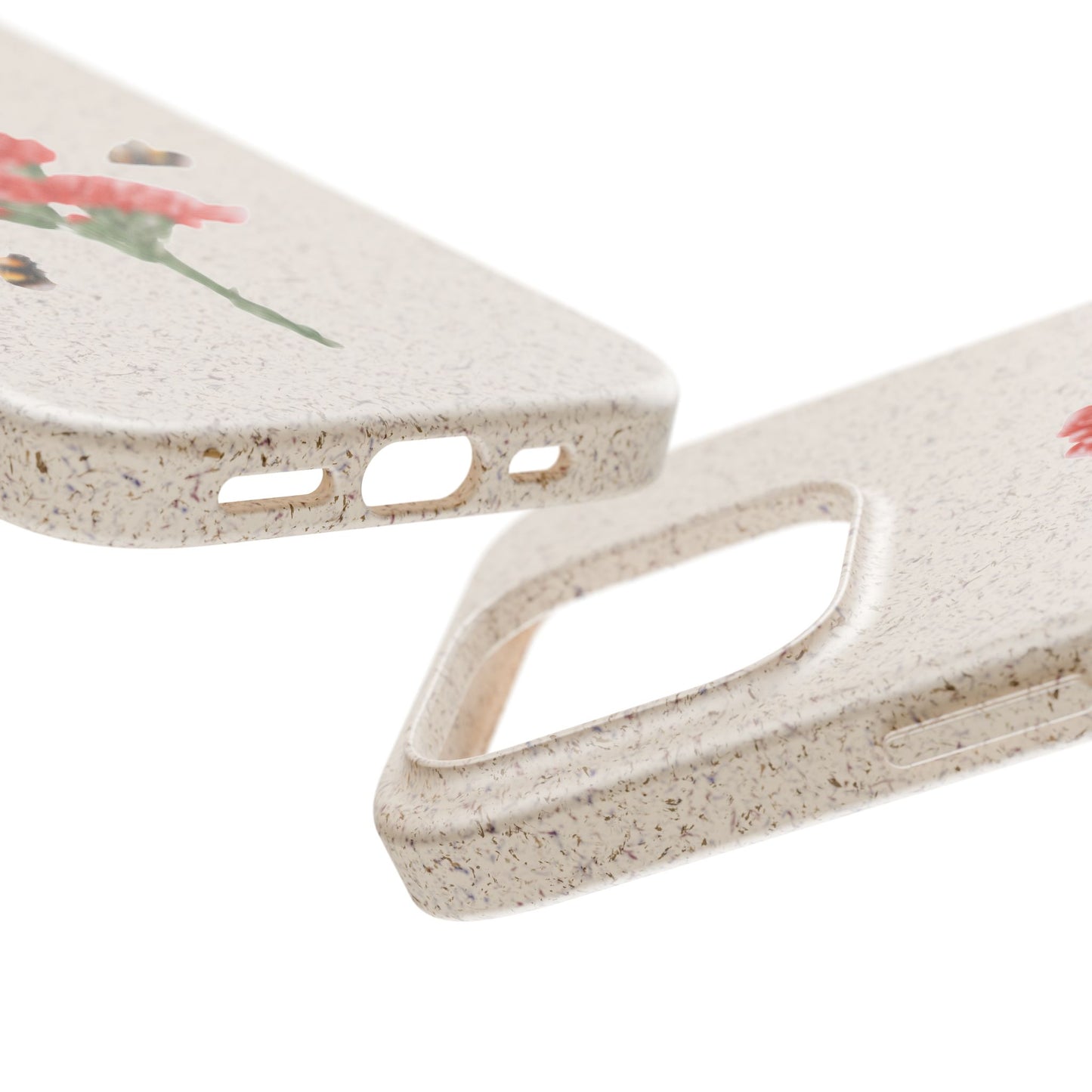 Red Carnations Biodegradable Bamboo Phone Case