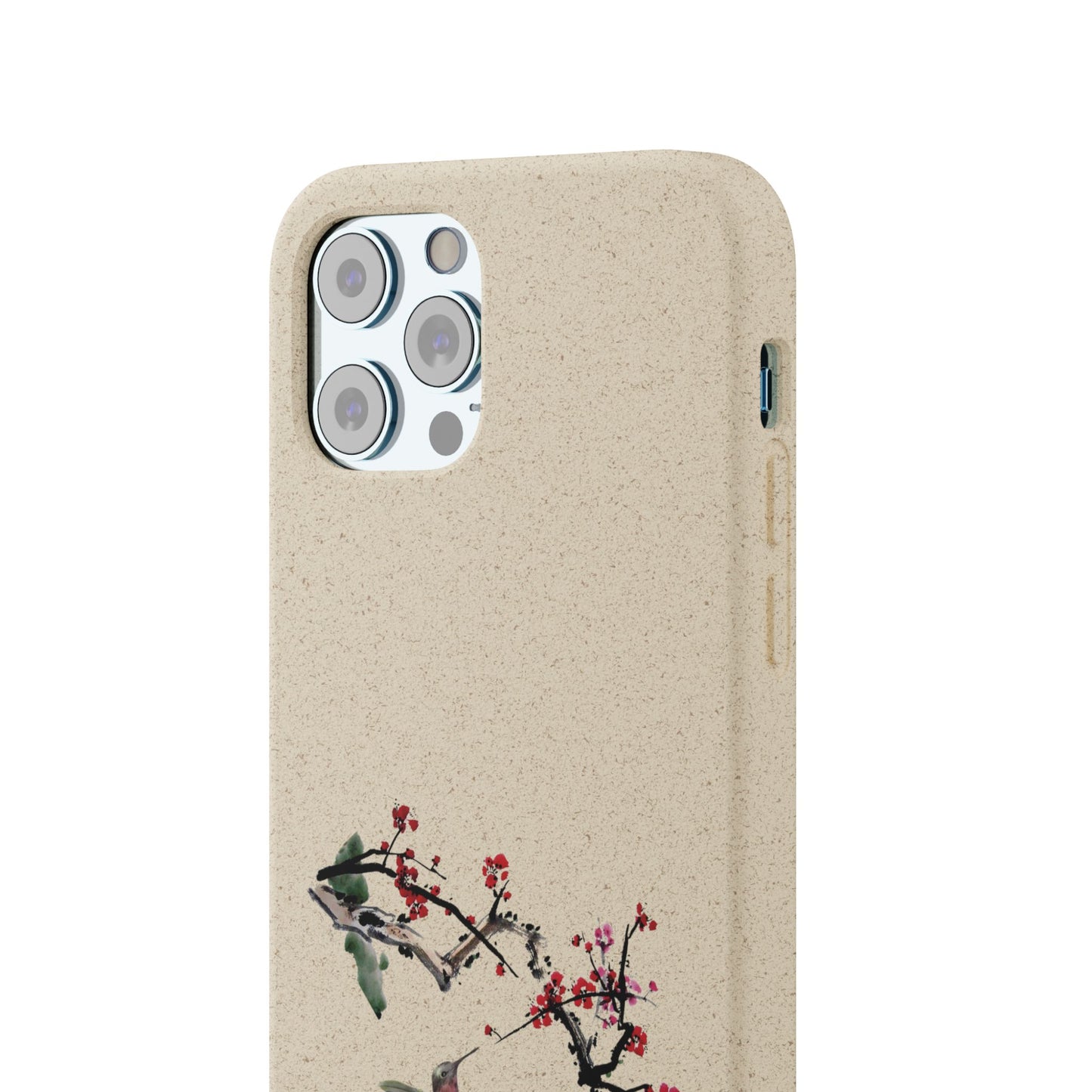 Plum Blossoms Biodegradable Bamboo Phone Case
