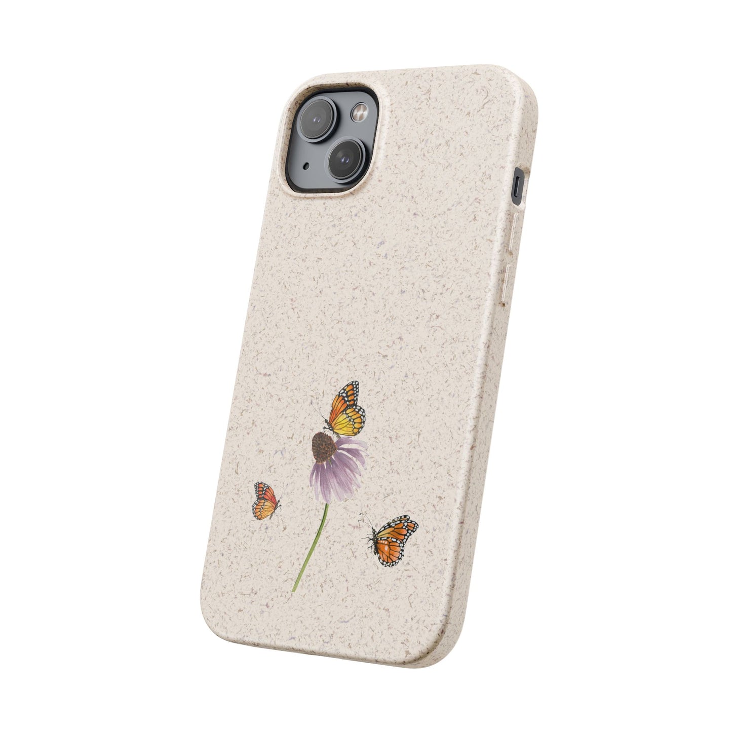 Echinacea Biodegradable Bamboo Phone Case