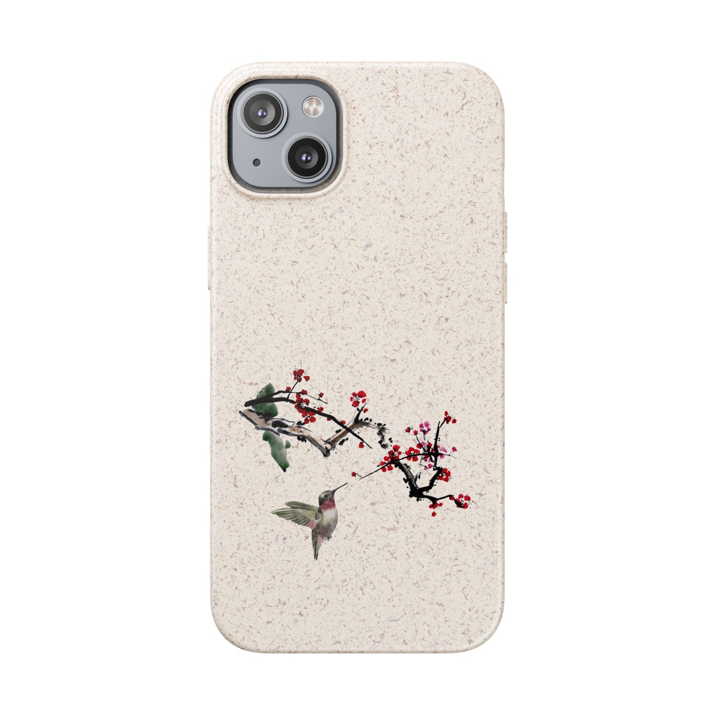 Plum Blossoms Biodegradable Bamboo Phone Case