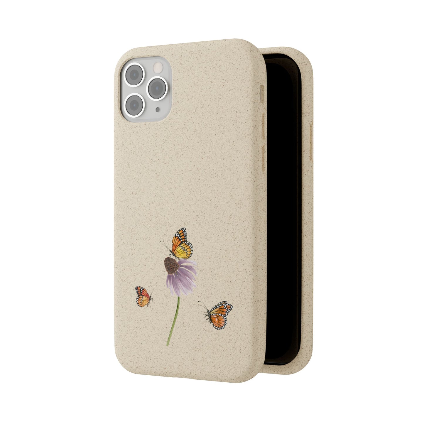 Echinacea Biodegradable Bamboo Phone Case