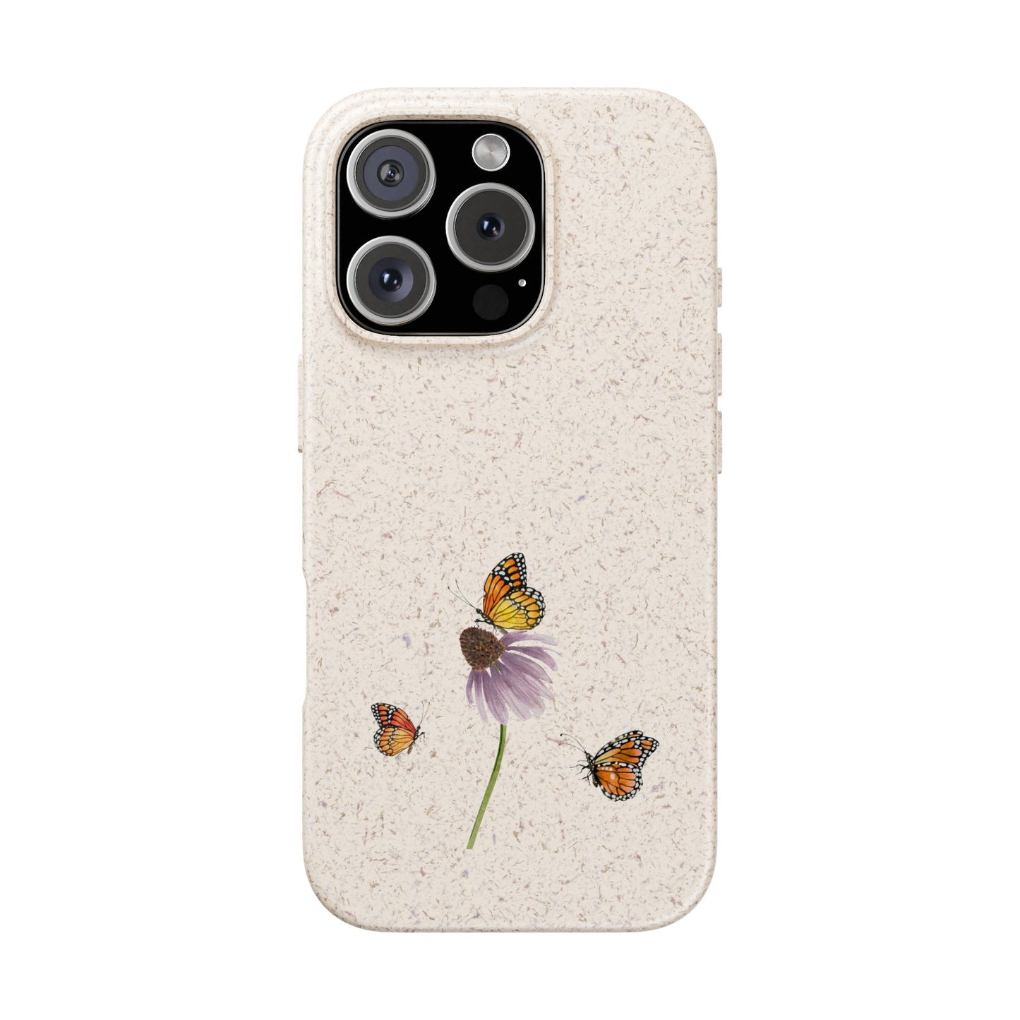 Echinacea Biodegradable Bamboo Phone Case
