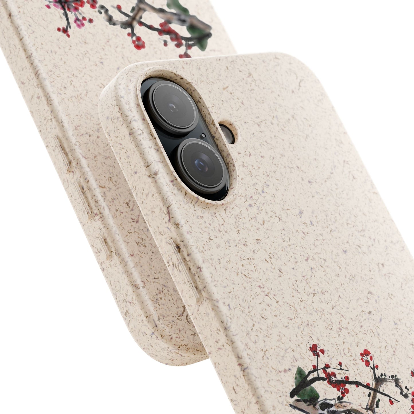 Plum Blossoms Biodegradable Bamboo Phone Case
