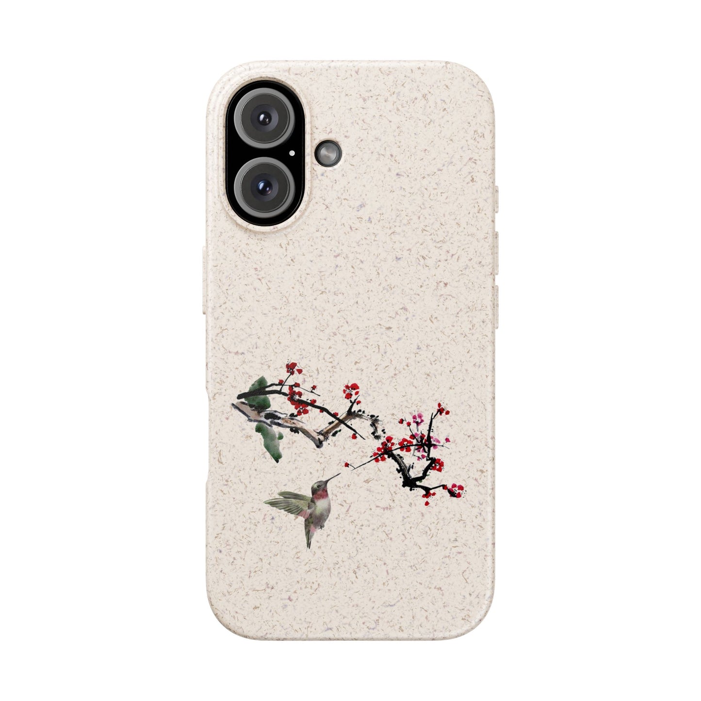 Plum Blossoms Biodegradable Bamboo Phone Case