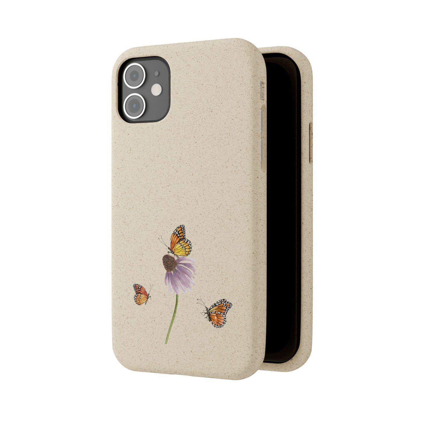 Echinacea Biodegradable Bamboo Phone Case
