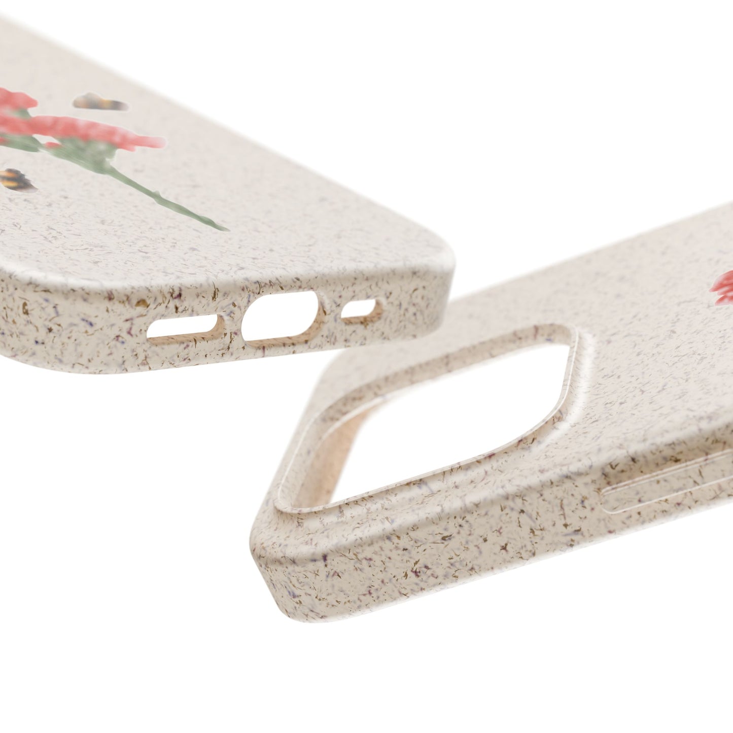 Red Carnations Biodegradable Bamboo Phone Case