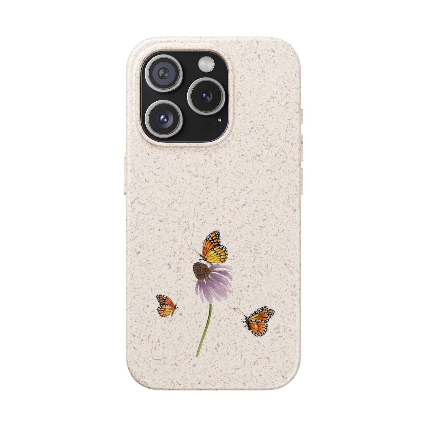 Echinacea Biodegradable Bamboo Phone Case
