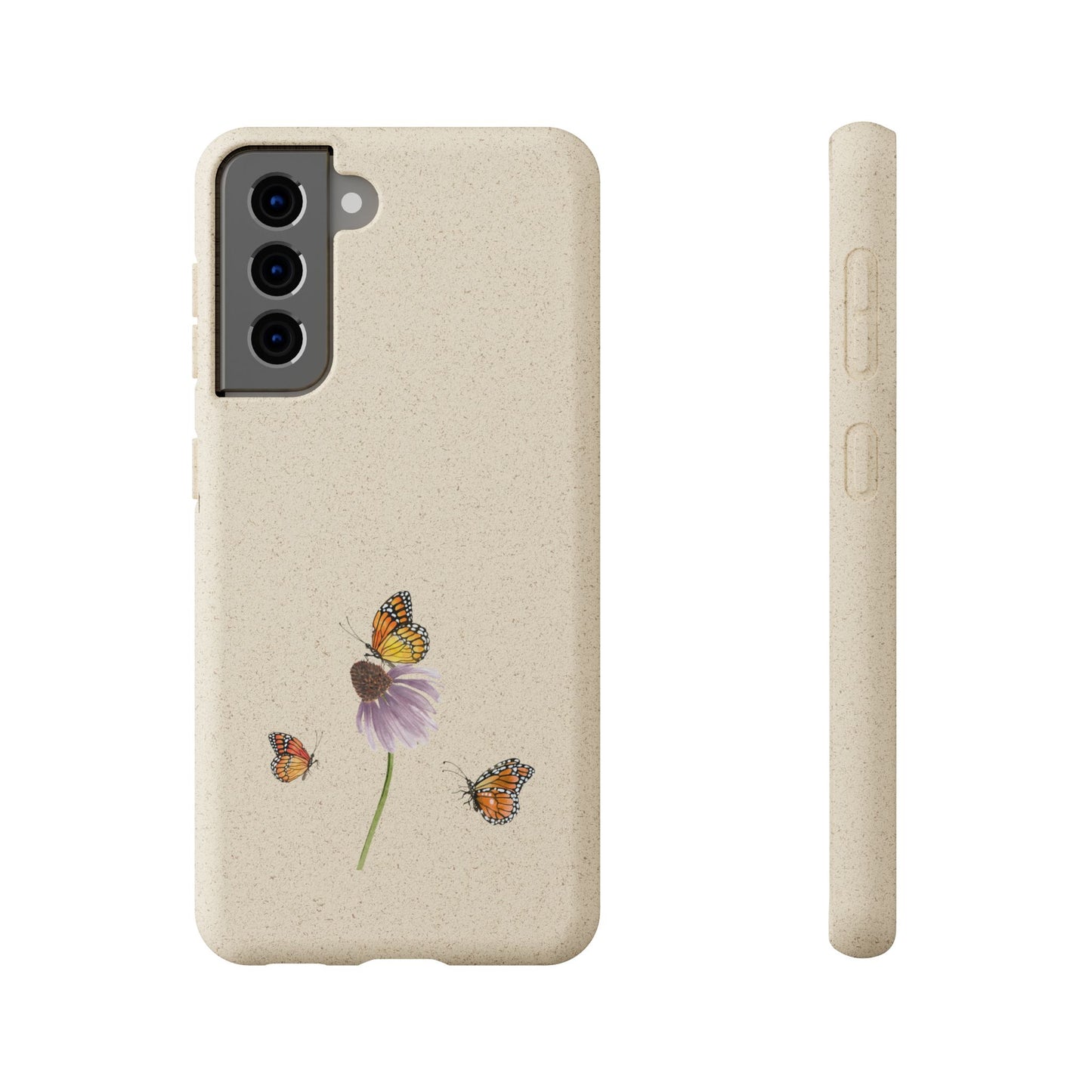 Echinacea Biodegradable Bamboo Phone Case