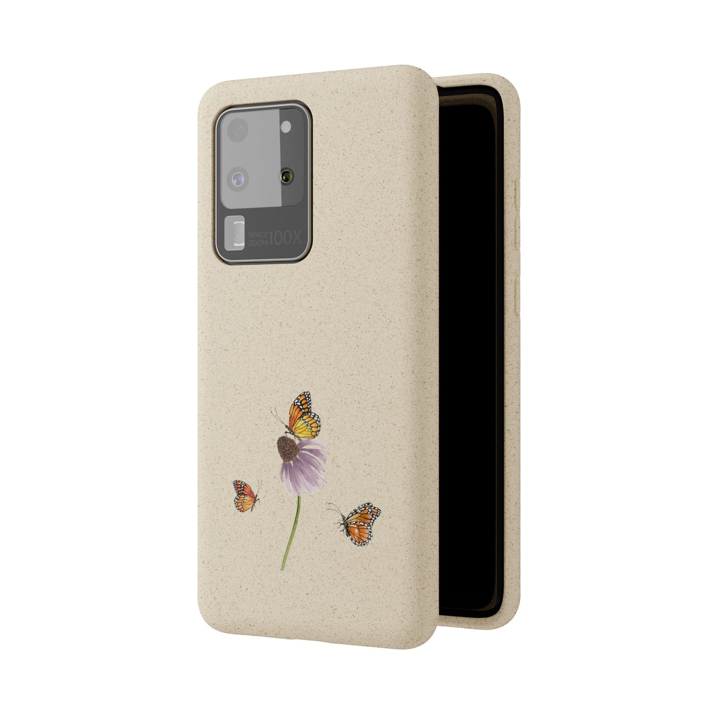 Echinacea Biodegradable Bamboo Phone Case
