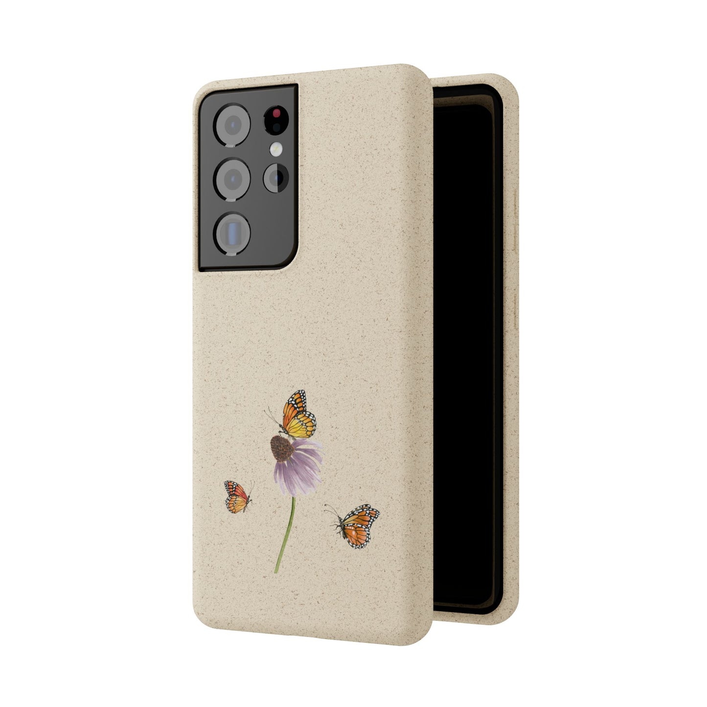 Echinacea Biodegradable Bamboo Phone Case