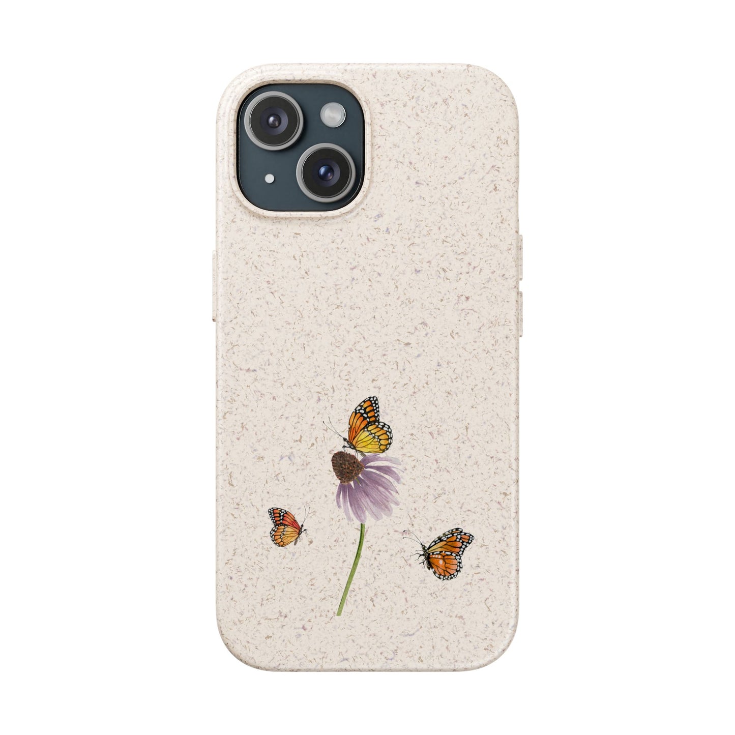 Echinacea Biodegradable Bamboo Phone Case