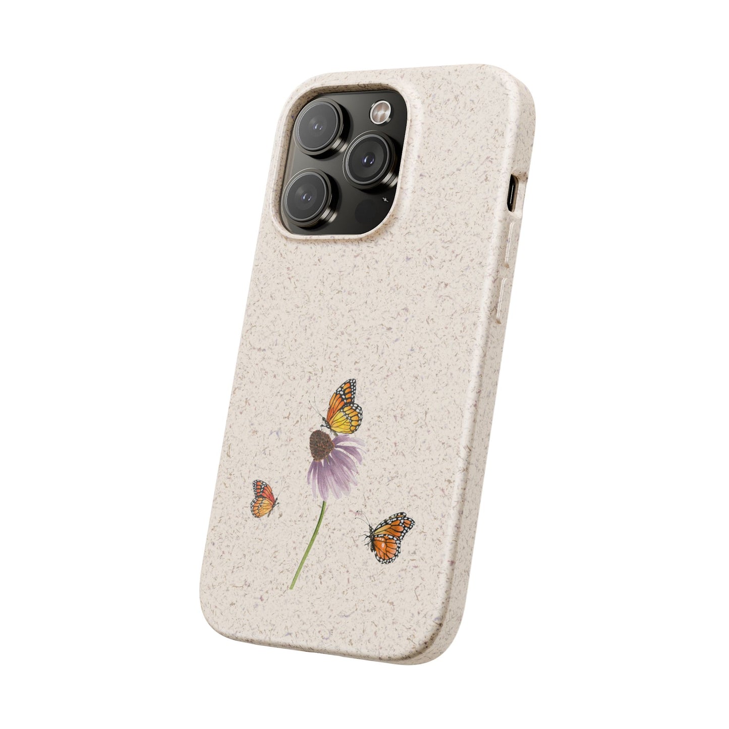 Echinacea Biodegradable Bamboo Phone Case