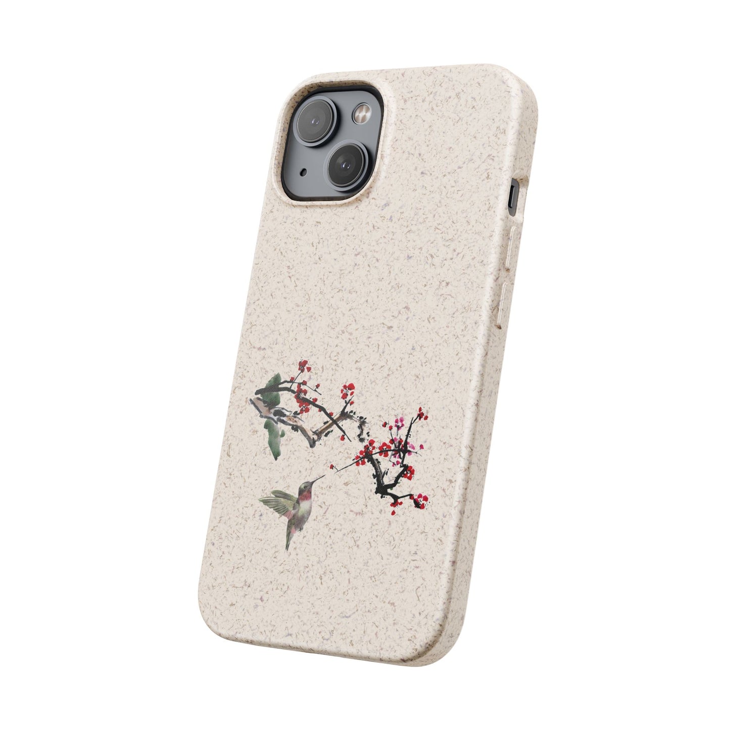 Plum Blossoms Biodegradable Bamboo Phone Case