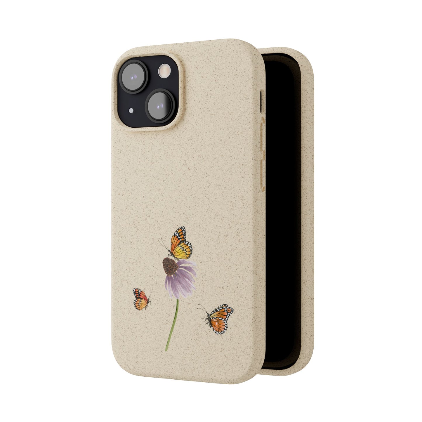 Echinacea Biodegradable Bamboo Phone Case