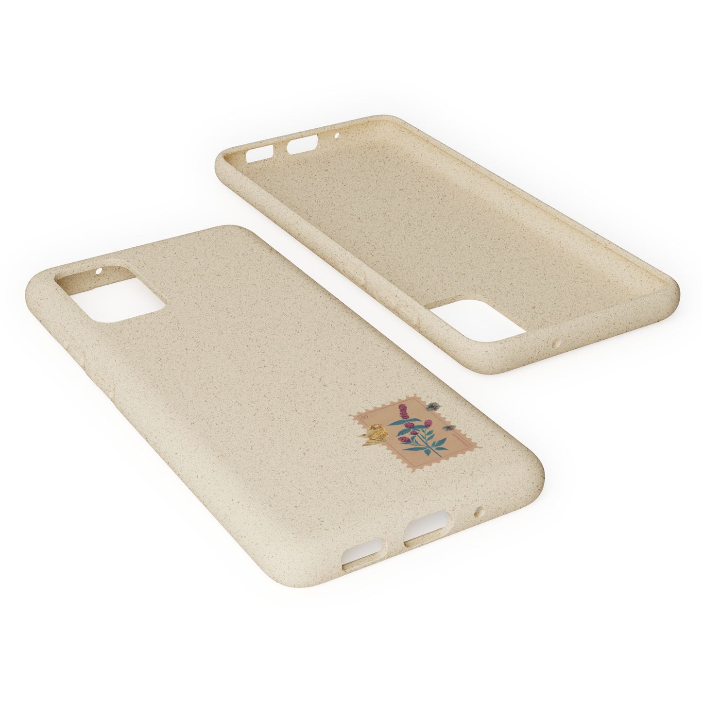 Timbre Menthe Poivrée Coque de Téléphone en Bambou Biodégradable