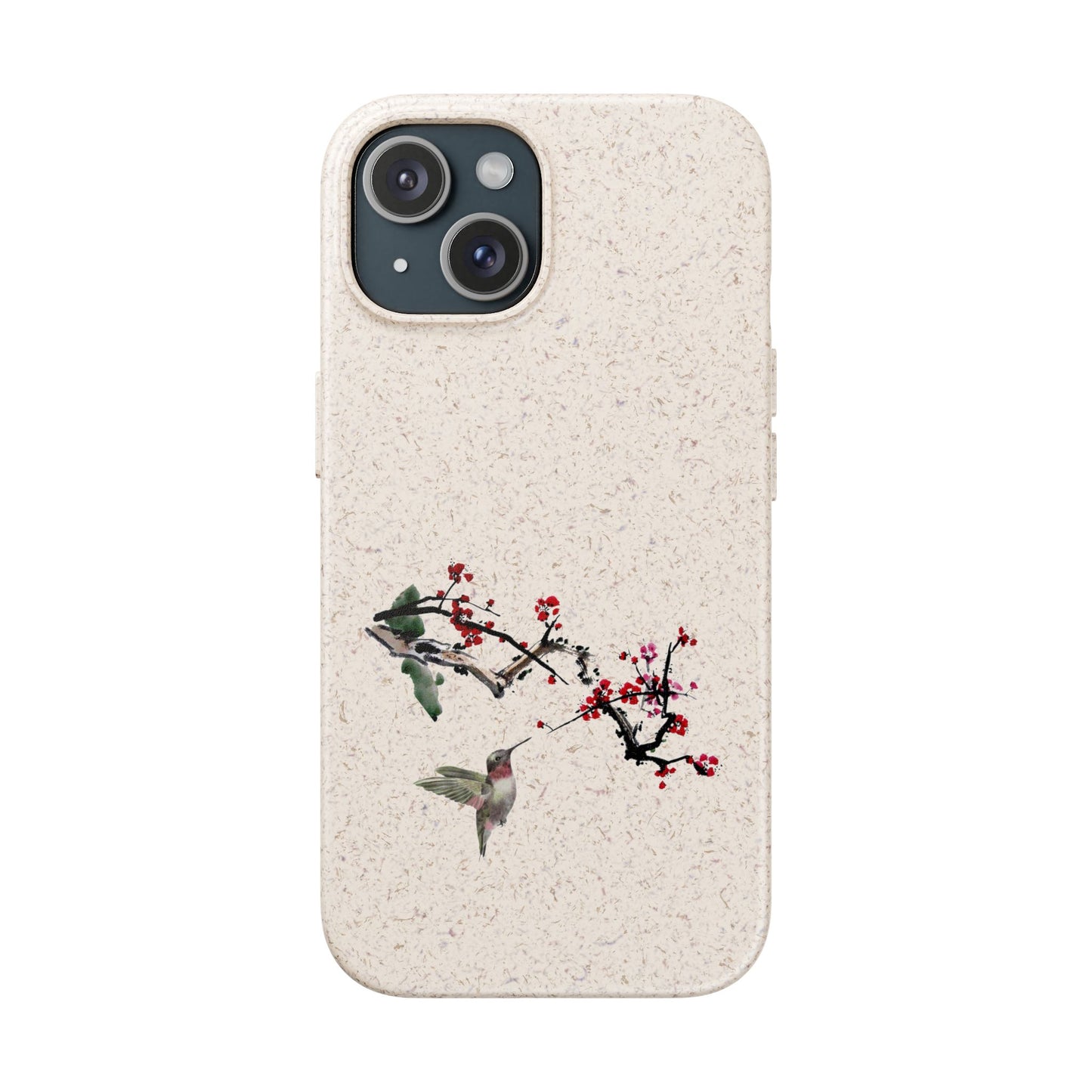Plum Blossoms Biodegradable Bamboo Phone Case