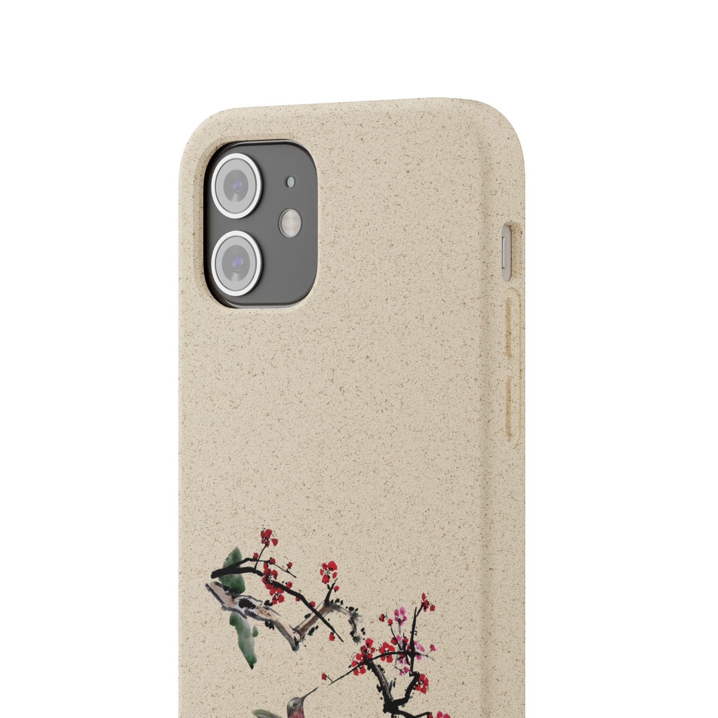 Plum Blossoms Biodegradable Bamboo Phone Case