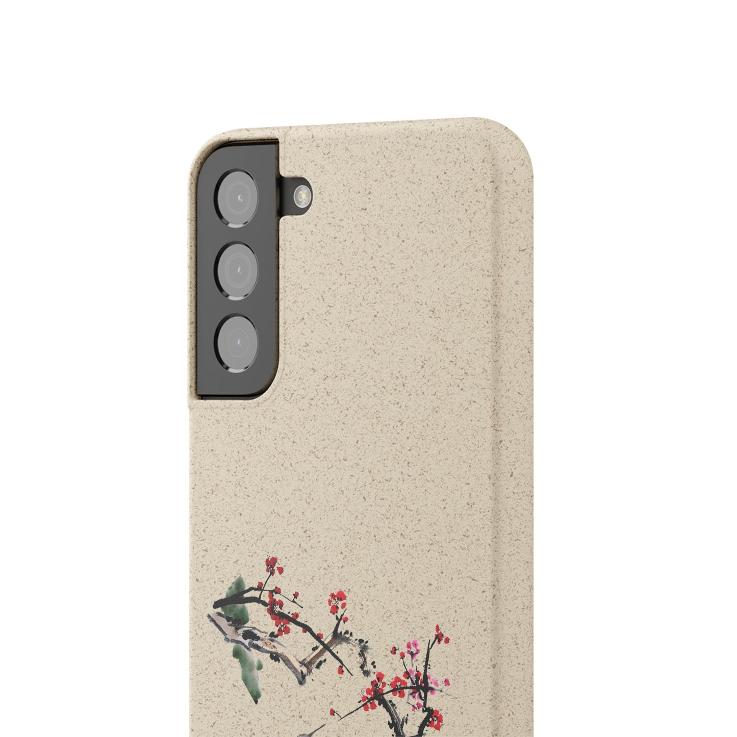 Plum Blossoms Biodegradable Bamboo Phone Case