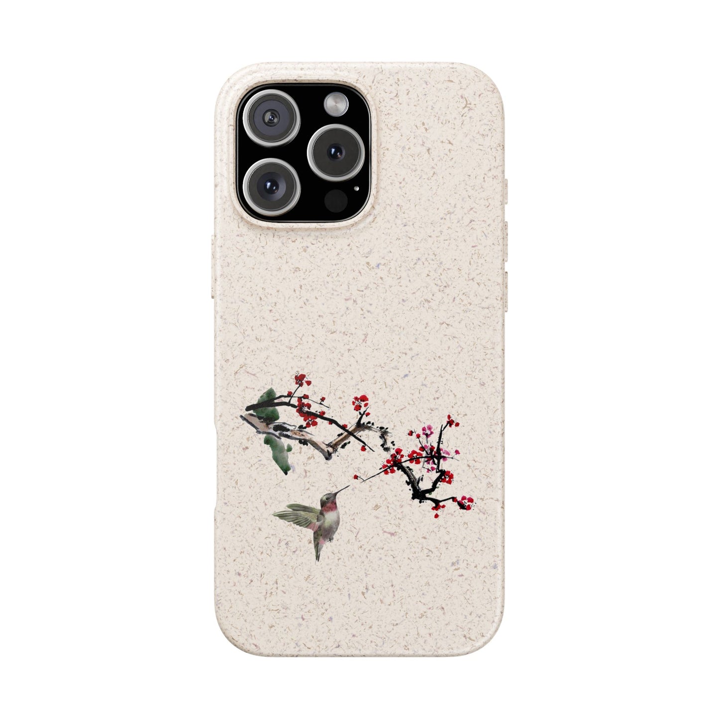 Plum Blossoms Biodegradable Bamboo Phone Case