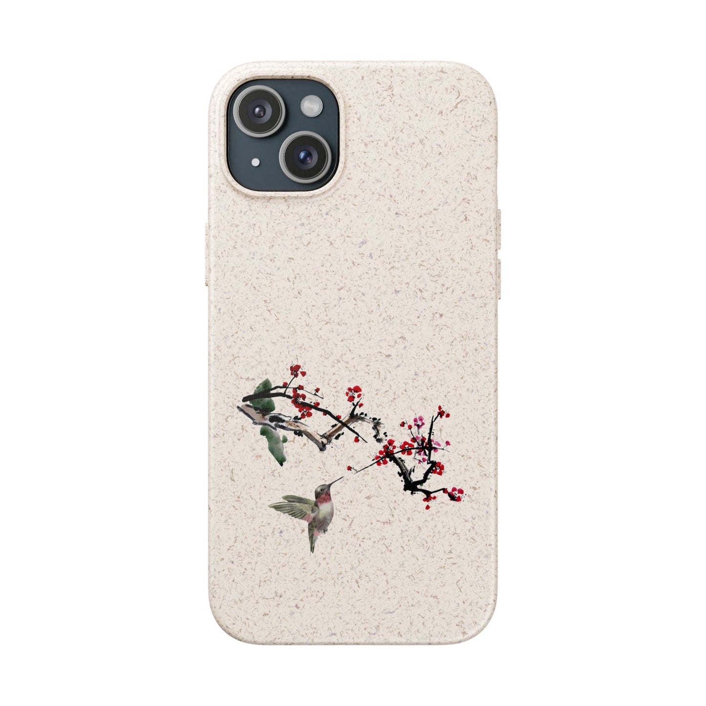 Plum Blossoms Biodegradable Bamboo Phone Case