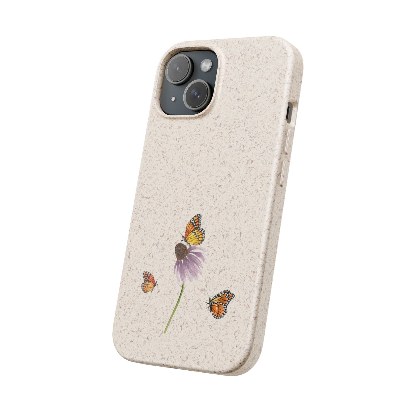 Echinacea Biodegradable Bamboo Phone Case