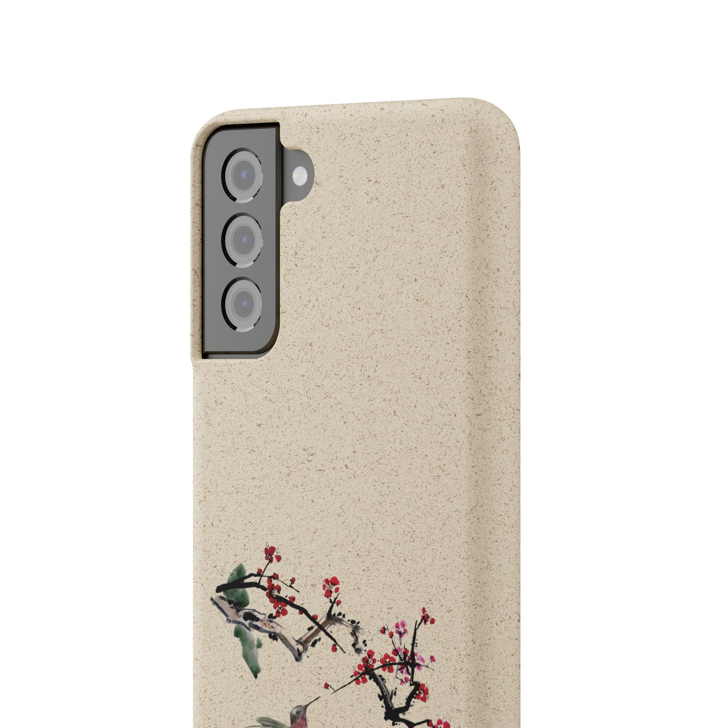 Plum Blossoms Biodegradable Bamboo Phone Case