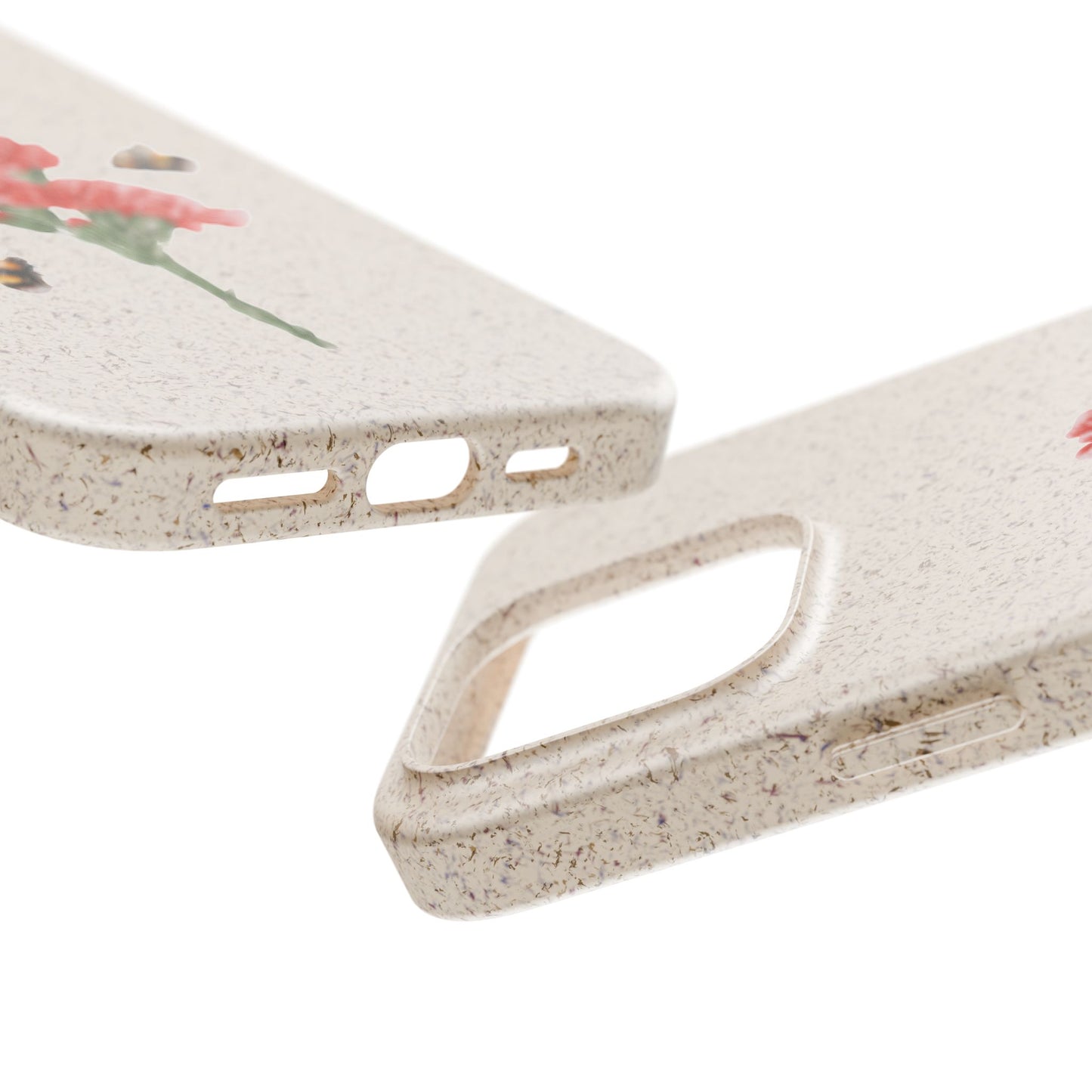 Red Carnations Biodegradable Bamboo Phone Case