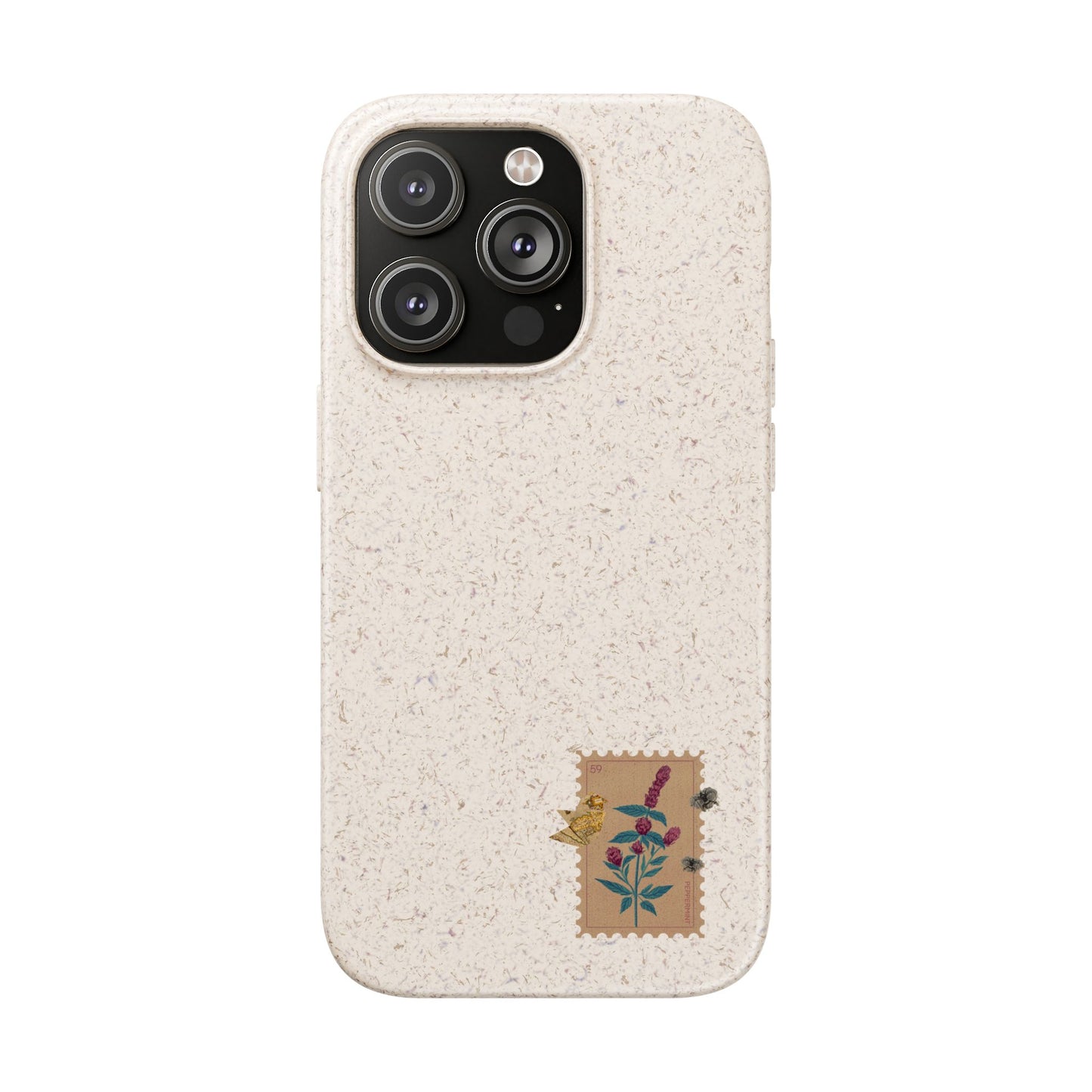 Timbre Menthe Poivrée Coque de Téléphone en Bambou Biodégradable
