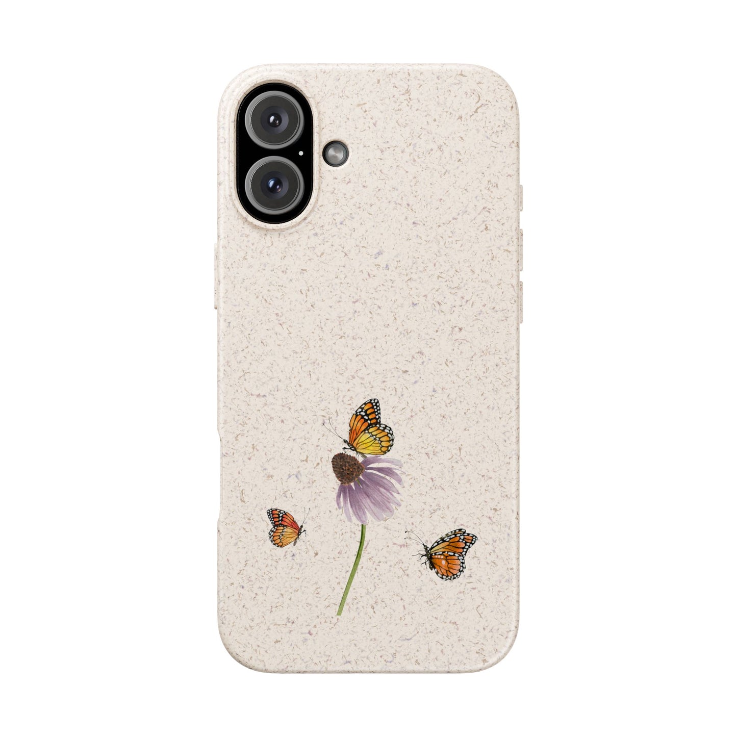 Echinacea Biodegradable Bamboo Phone Case