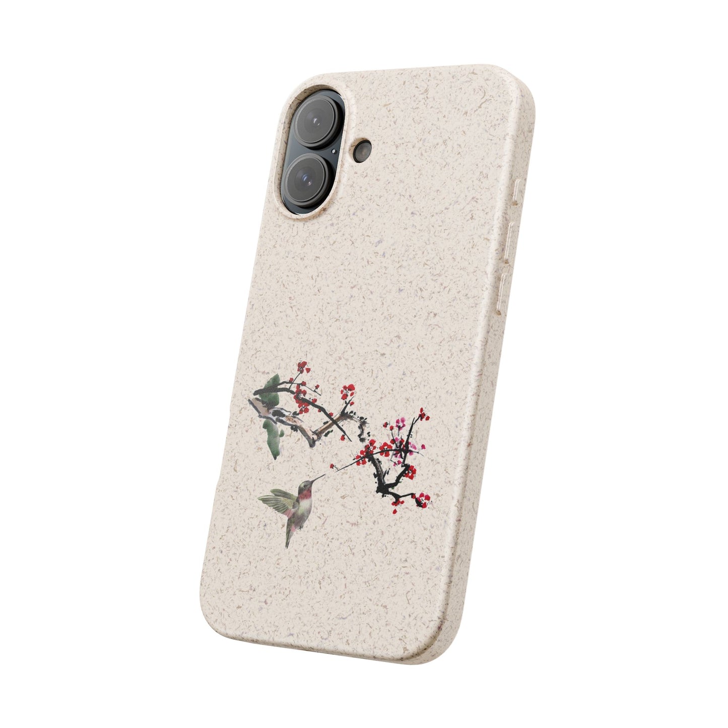 Plum Blossoms Biodegradable Bamboo Phone Case