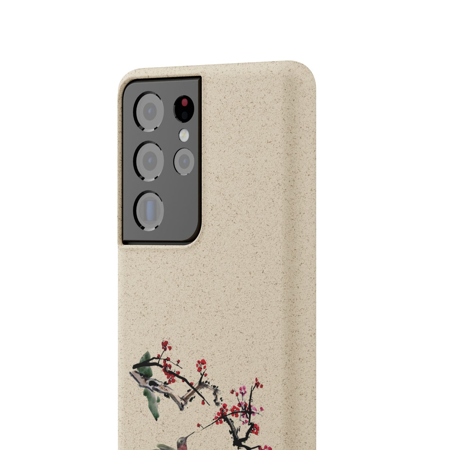 Plum Blossoms Biodegradable Bamboo Phone Case
