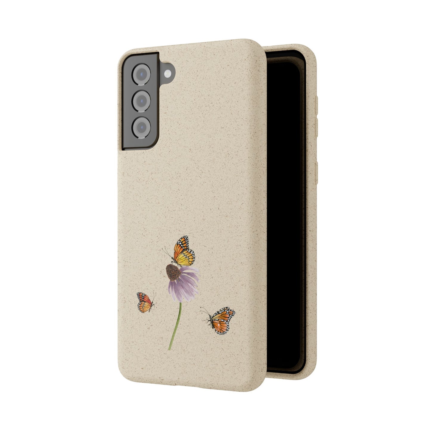 Echinacea Biodegradable Bamboo Phone Case