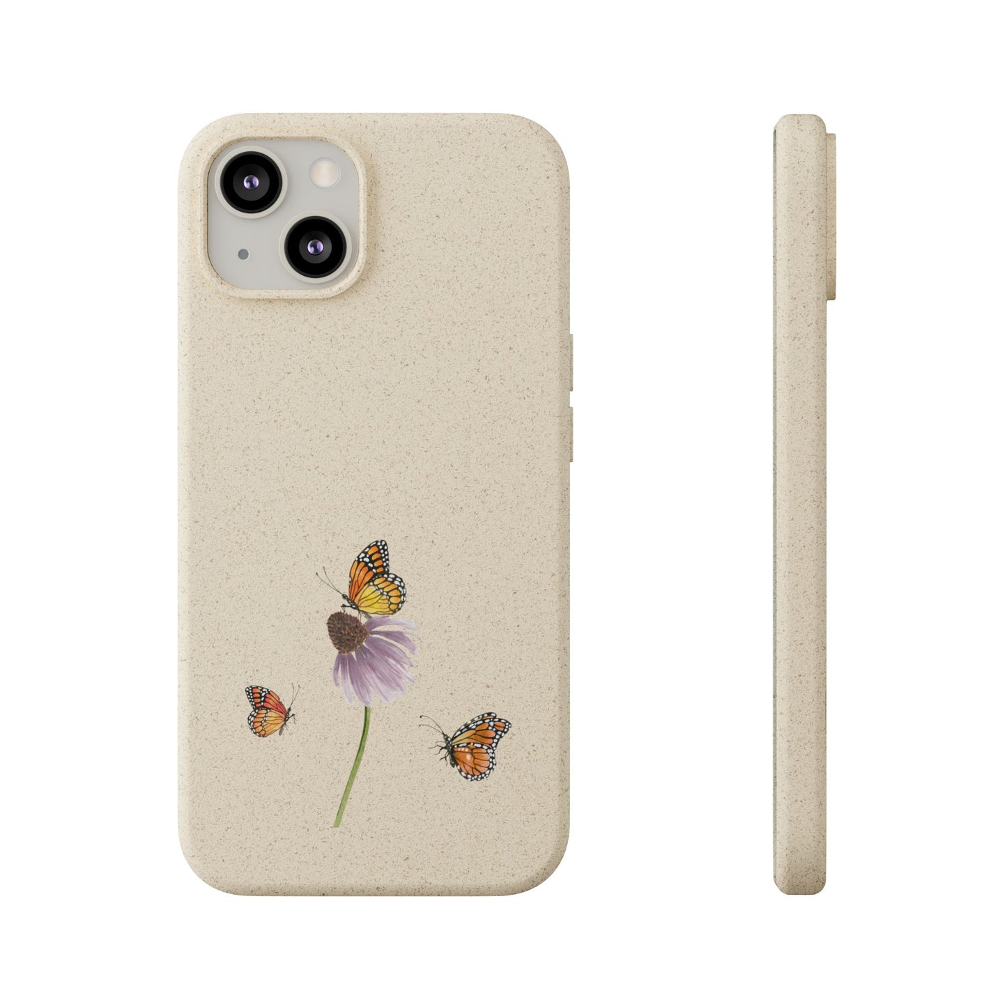 Echinacea Biodegradable Bamboo Phone Case