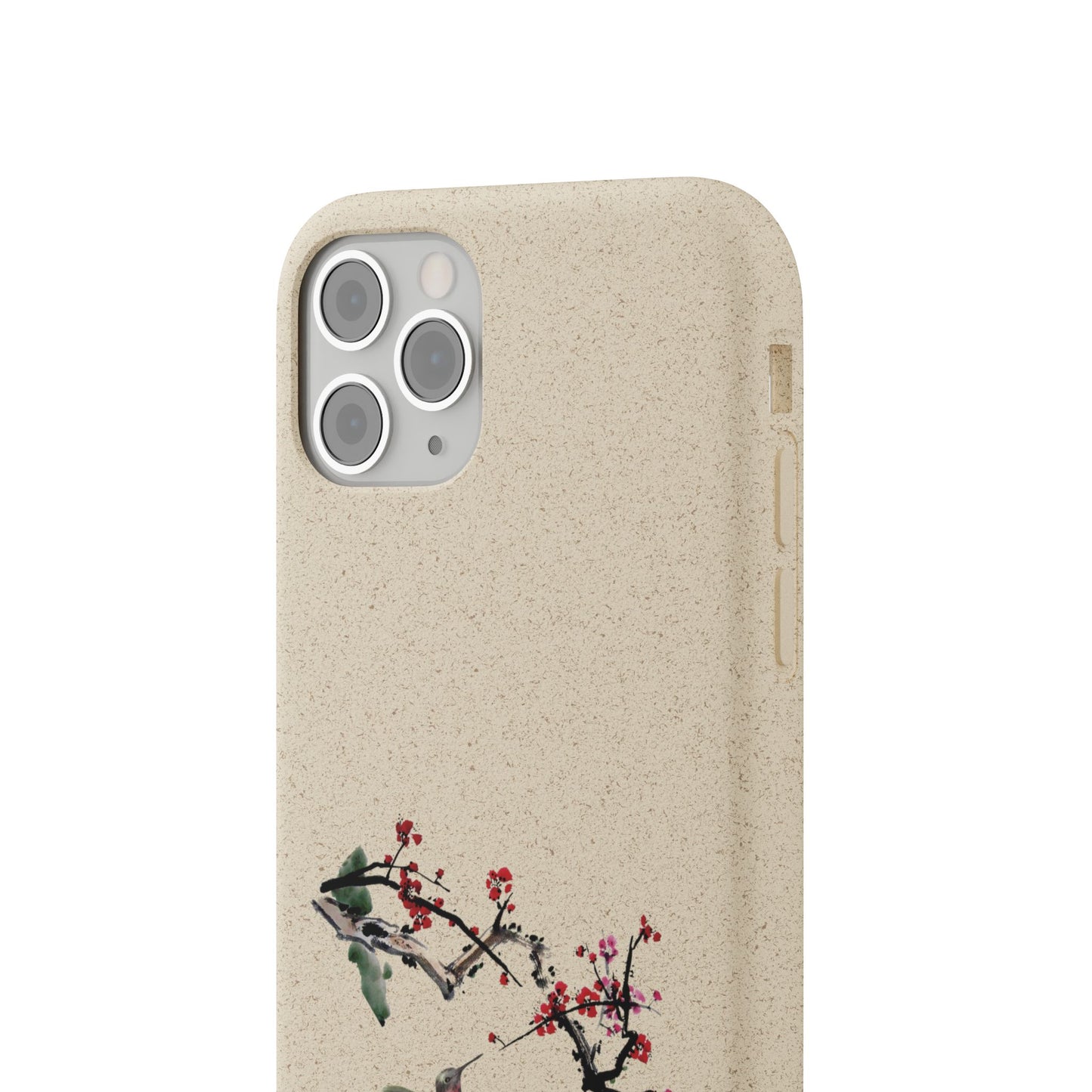 Plum Blossoms Biodegradable Bamboo Phone Case