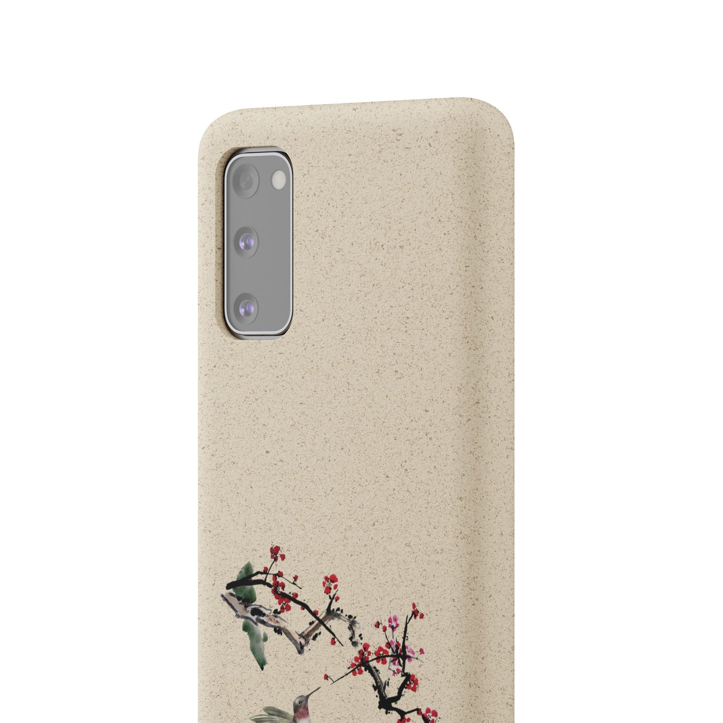 Plum Blossoms Biodegradable Bamboo Phone Case