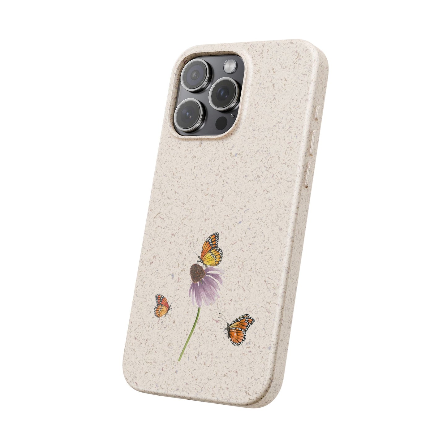 Echinacea Biodegradable Bamboo Phone Case