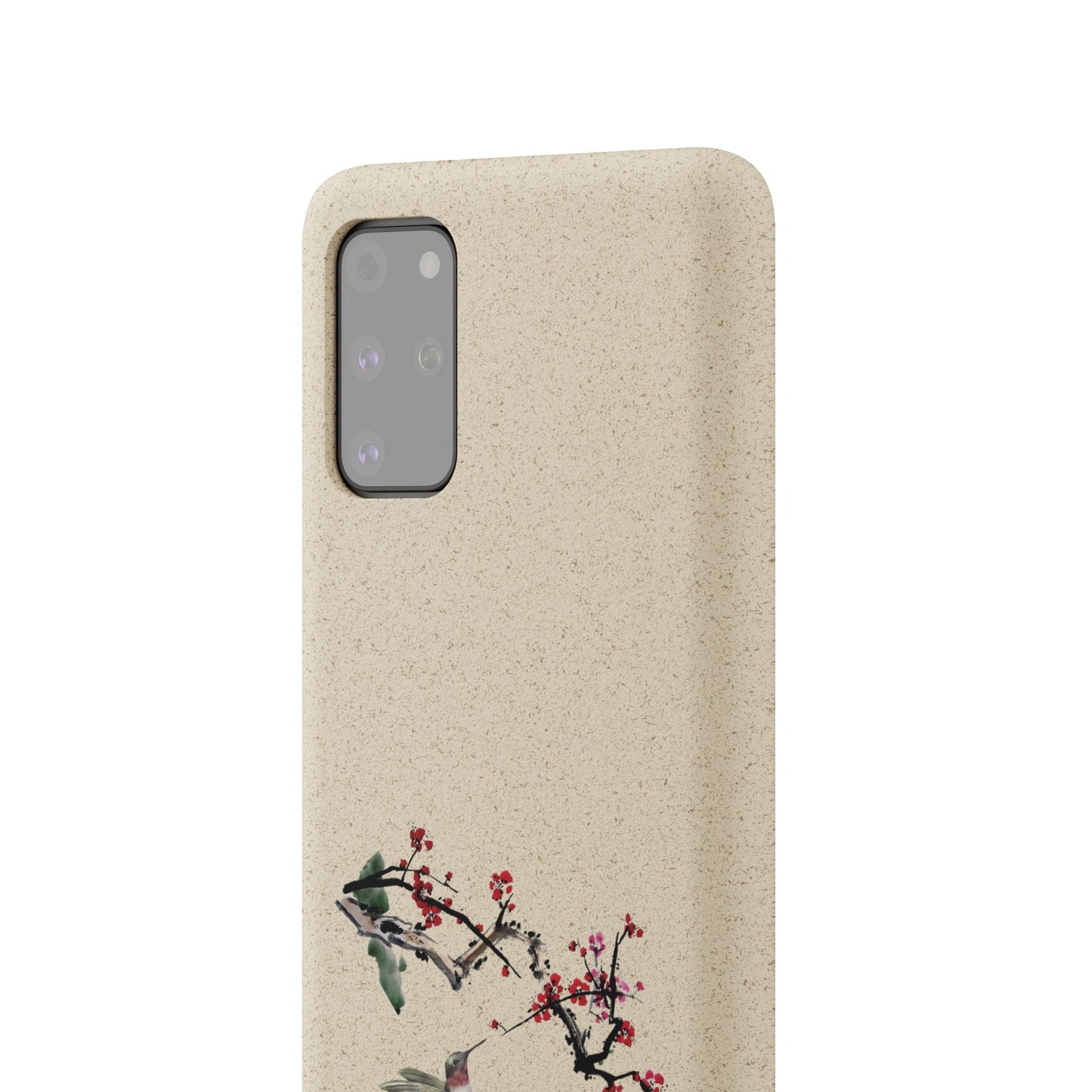 Plum Blossoms Biodegradable Bamboo Phone Case