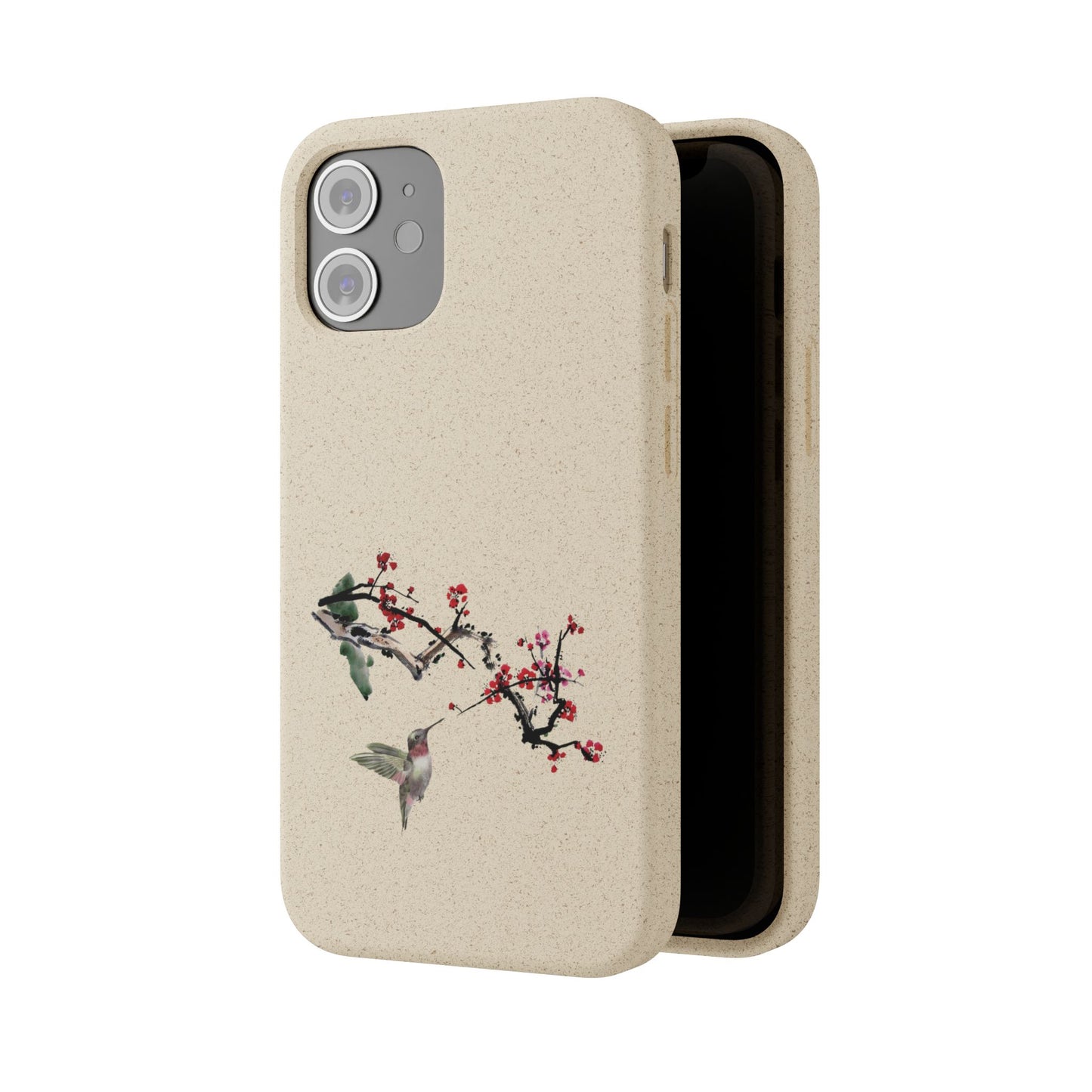 Plum Blossoms Biodegradable Bamboo Phone Case