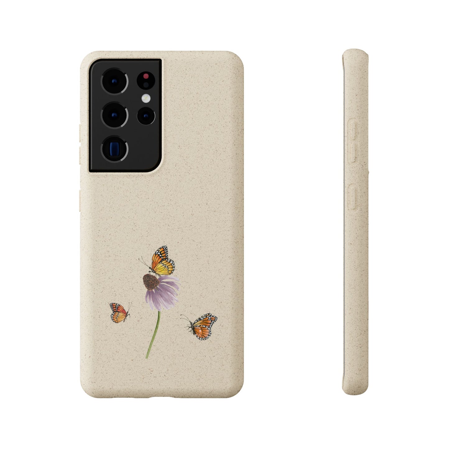 Echinacea Biodegradable Bamboo Phone Case