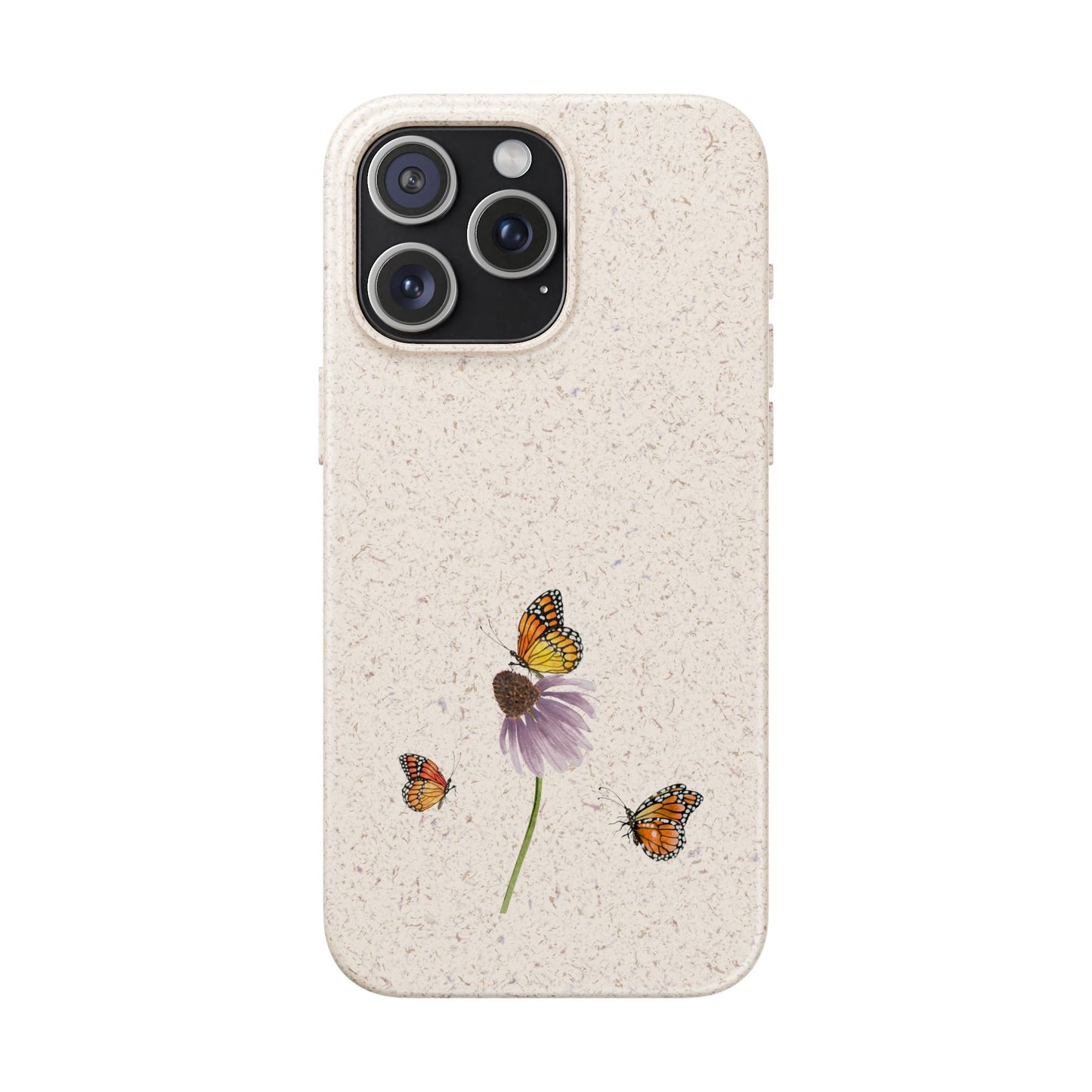 Echinacea Biodegradable Bamboo Phone Case