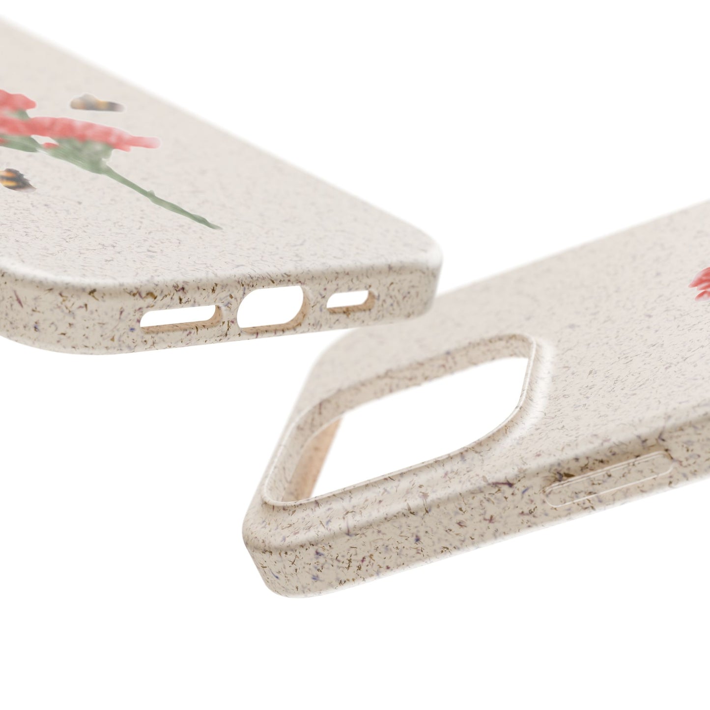 Red Carnations Biodegradable Bamboo Phone Case