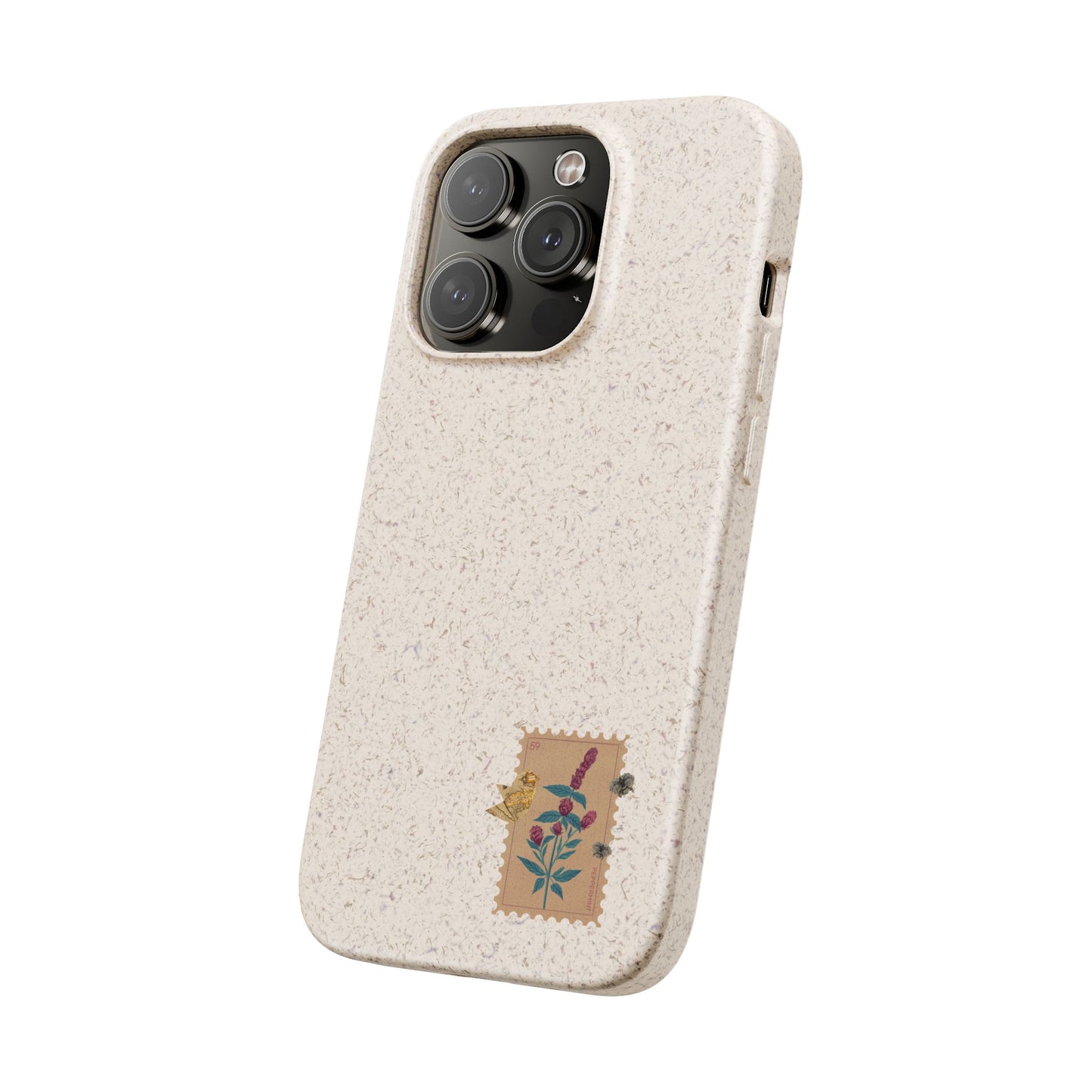 Timbre Menthe Poivrée Coque de Téléphone en Bambou Biodégradable